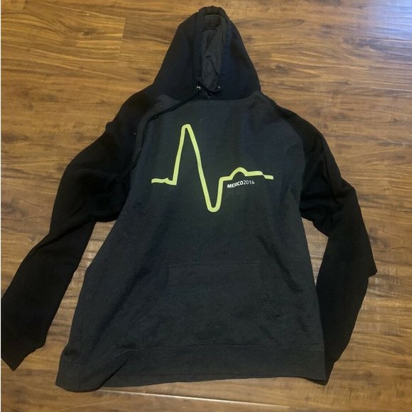Other - Mexico 2014 Hoodie Sweatshirt Pullover sweater, Black and Gray